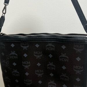 MCM Black Monogram Crossbody Bag